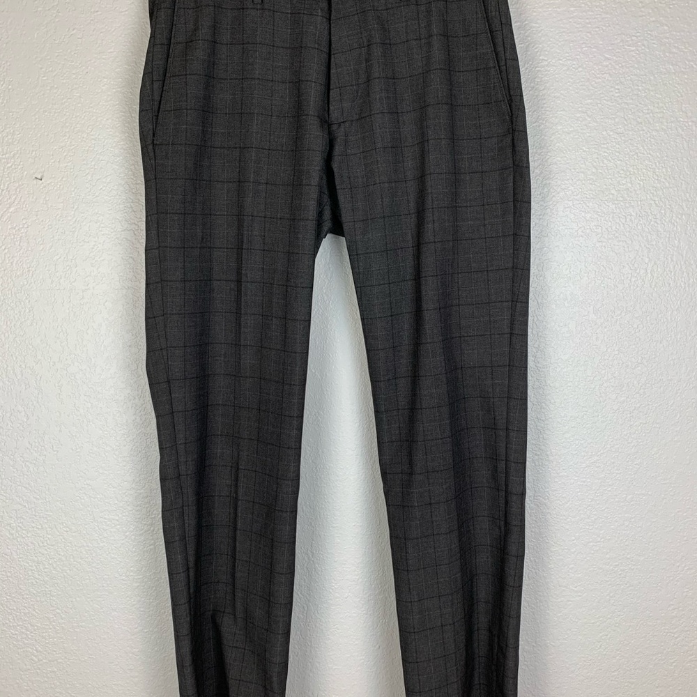 Banana Republic Windowpane Tailored Slim Fit Pants - Picture 3 of 7